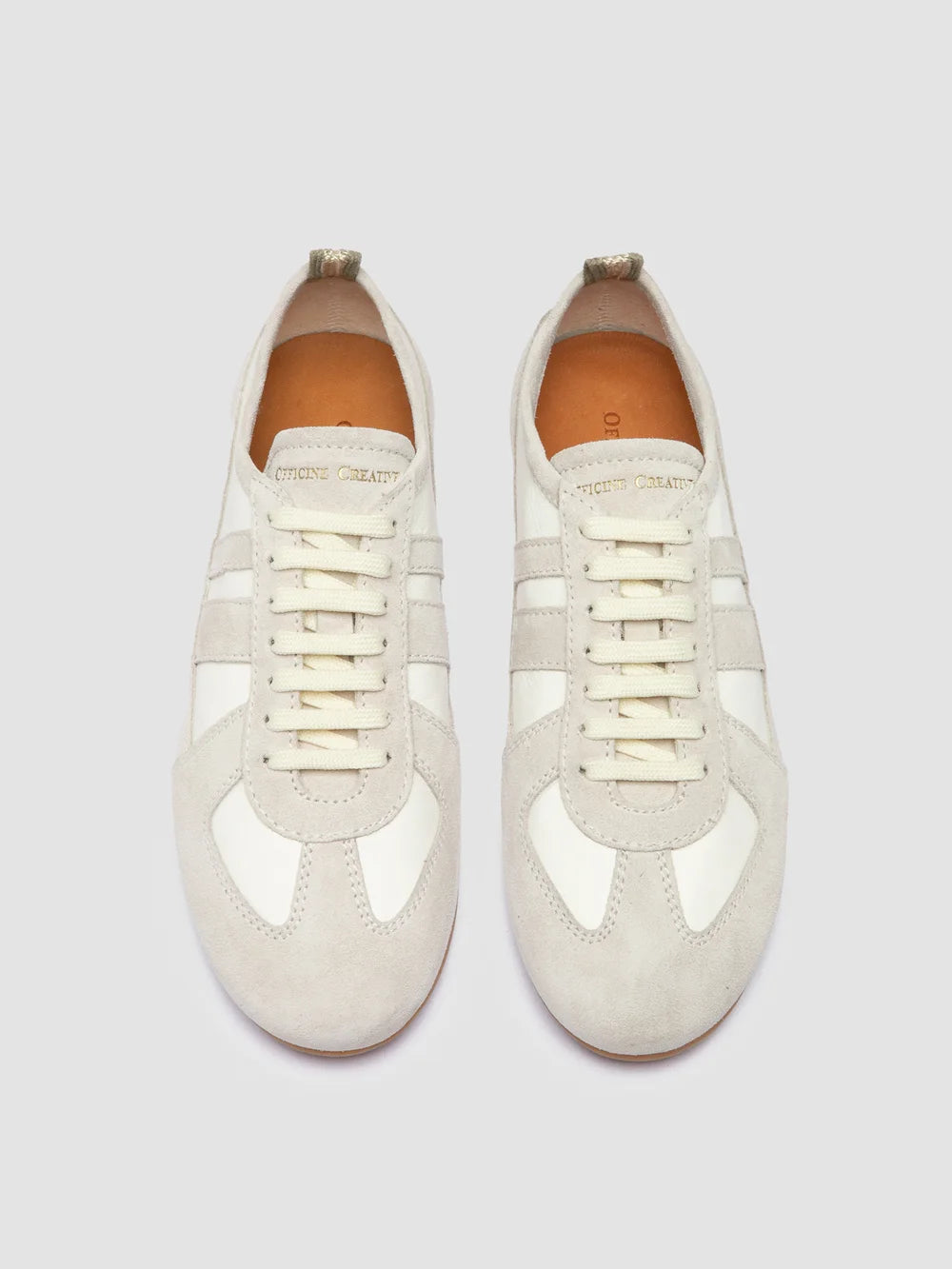 SUBSIDE 102 - White Leather and Suede Low-Top Sneakers - Image 2