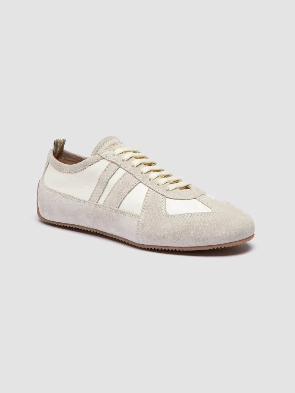 SUBSIDE 102 - White Leather and Suede Low-Top Sneakers - Image 3