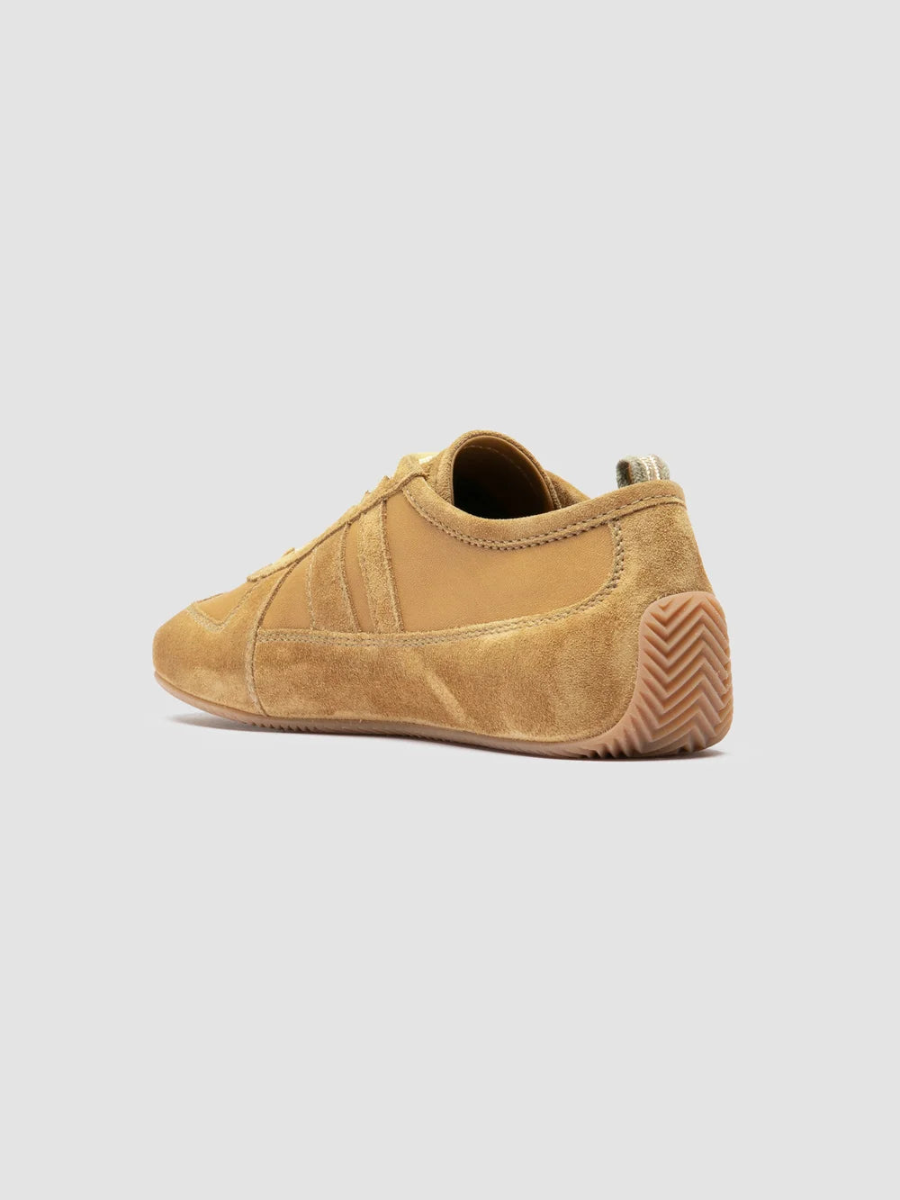SUBSIDE 102 - Camel Leather and Suede Low-Top Sneakers - Image 4