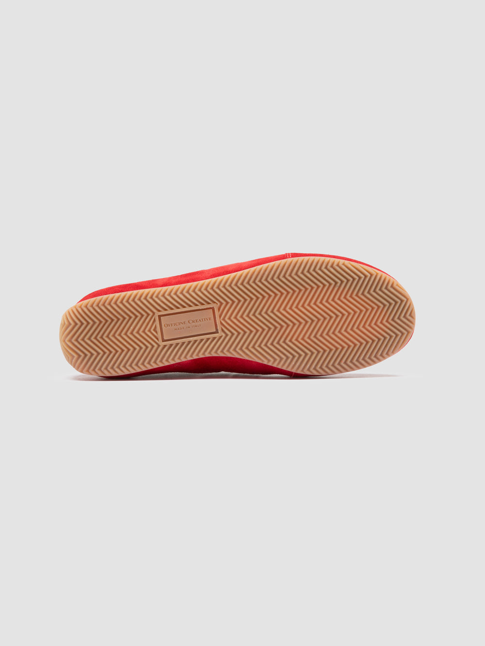 SUBSIDE 102 - Red Leather and Suede Low-Top Sneakers - Image 5